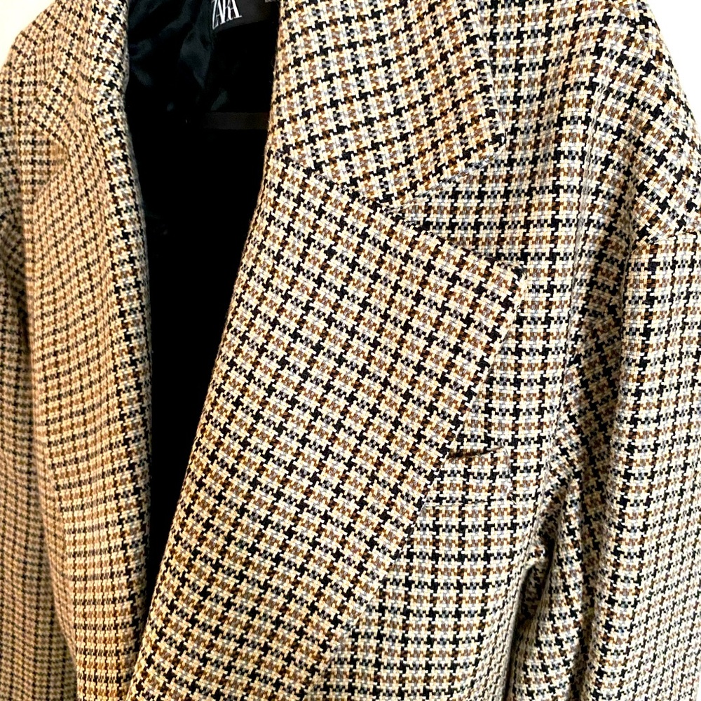 Zara Plaid Coat